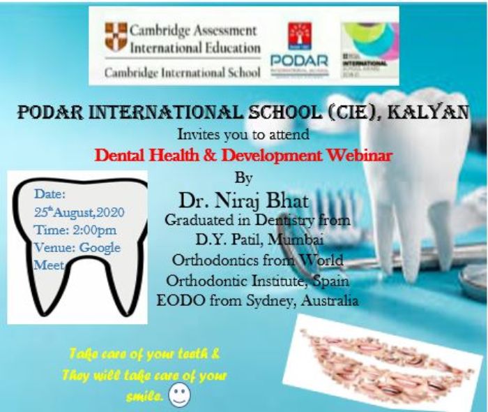 Dental health webinar - 2020 - kalyancie